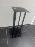 Lautsprecherständer schwarz Glas Metall