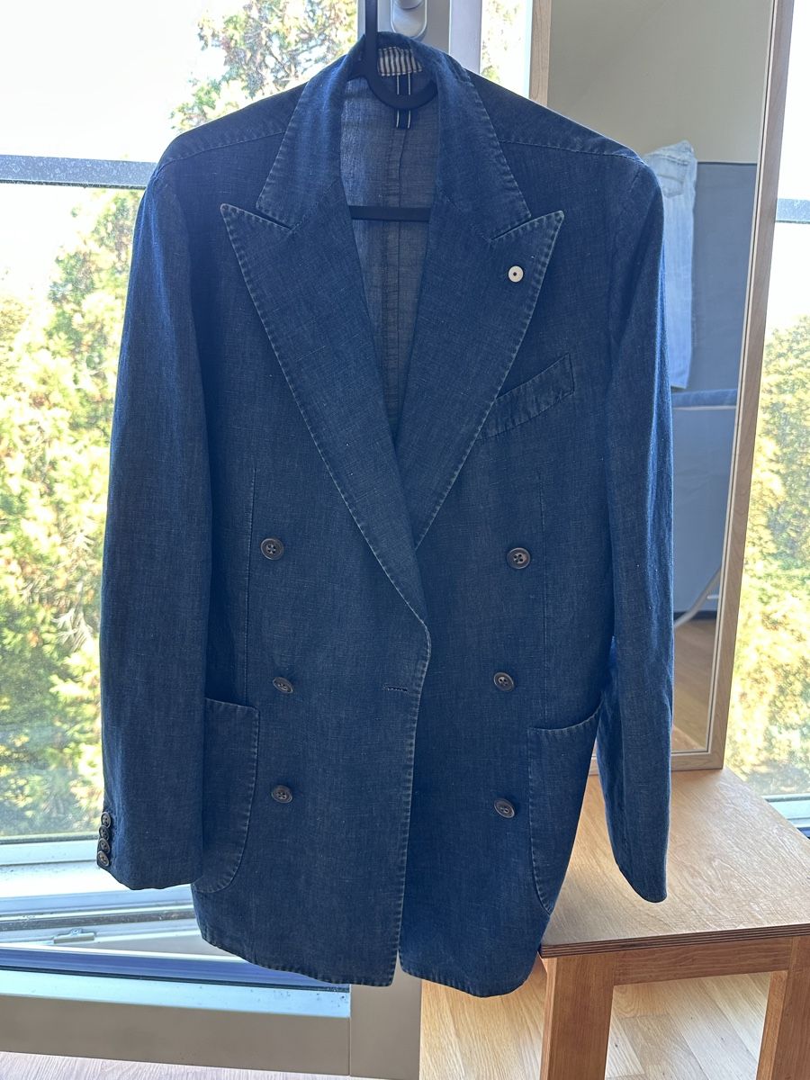 Giacche: L.M.B 1911 Double-breasted TOM jacket - denim blue – Nuovo (secondo la descrizione) da Carouge GE venduto da cytoplan