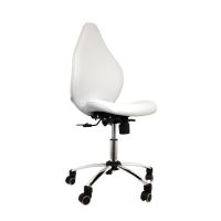 Praxis-Drehstuhl WEISS Rollhocker Arbeitsstuhl Bürostuhl