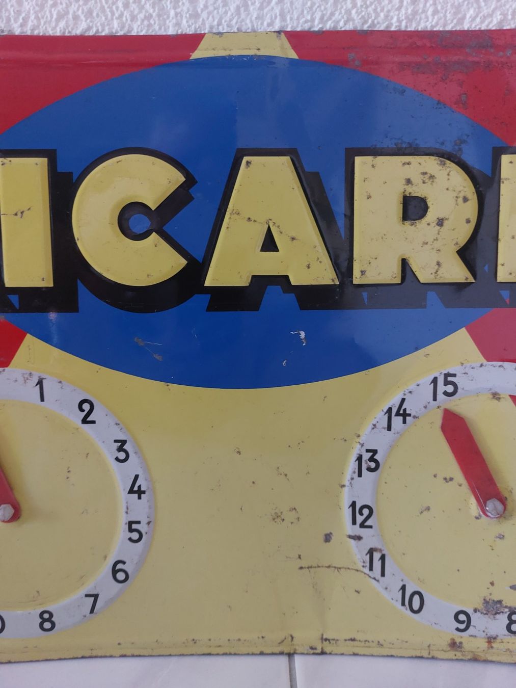 Ricard Insegne: altes Blechschild Ricard plaque tôle – Usato da Schenkon venduto da TG10 3