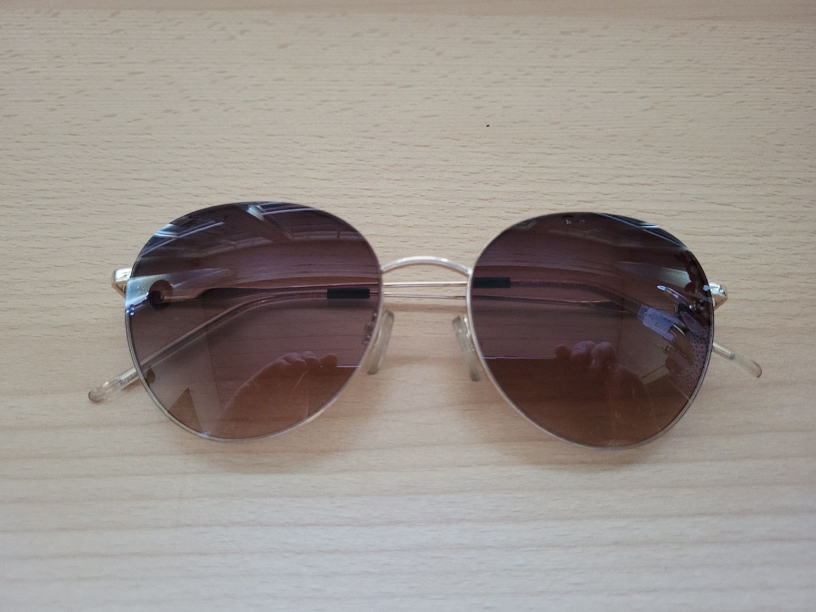 Brillen & Gläser: Sonnenbrille rund braun-rosa Metall – Neu (gemäss Beschreibung) aus Steinen von mel_b6tb 3
