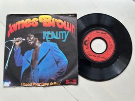 JAMES BROWN tolle Single Reality Hit Top Soul Funk