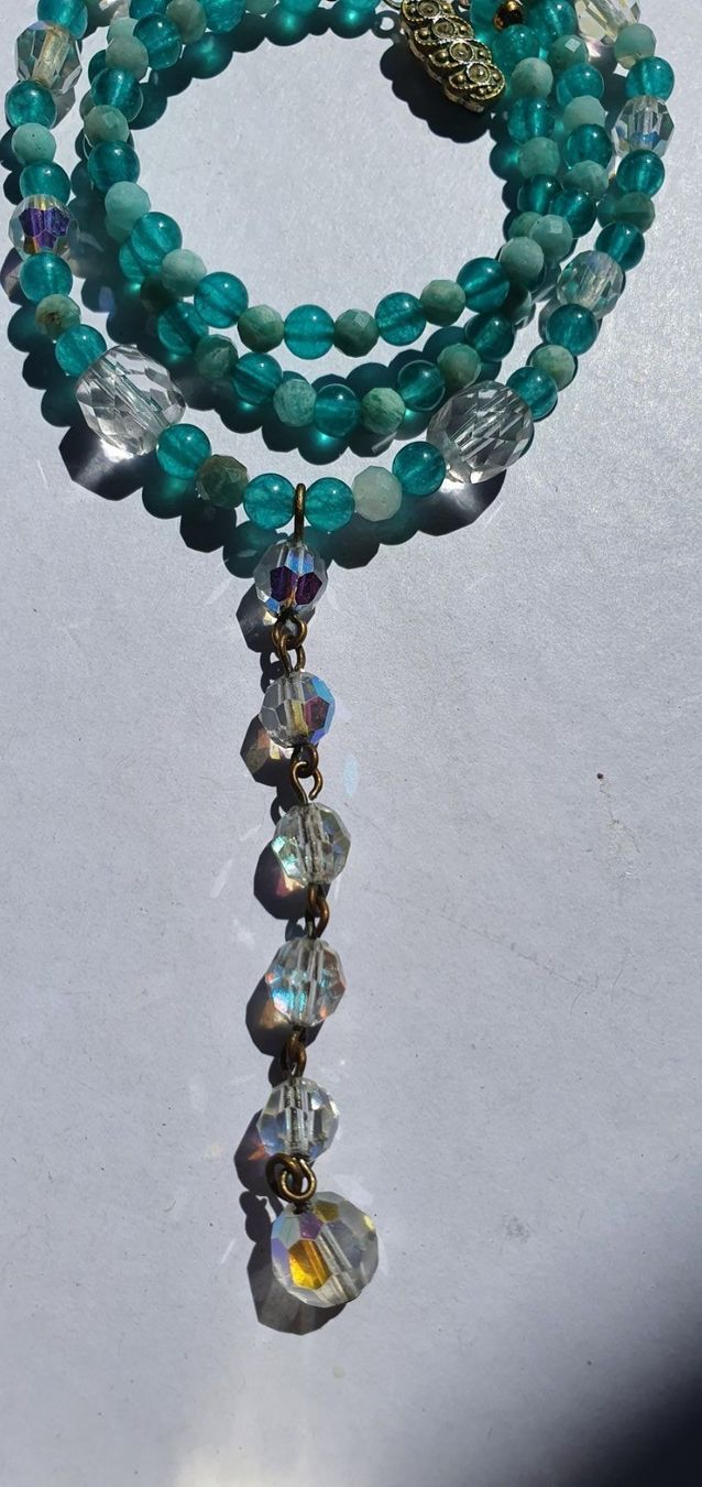 Catenine: Aurora Borealis mit Amazonite und Chrysopras – Nuovo (secondo la descrizione) da Benglen venduto da Meercat3 2