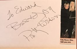 Patty Weaver Autogramm signiert Karte m.Bild 10x15cm