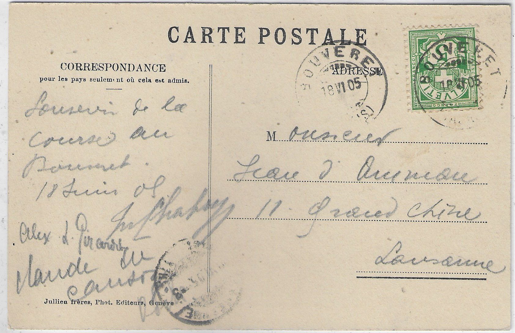 Cartoline postali: Bords de Leman au Bouveret – Usato da Ettingen venduto da Kartenplanet 1
