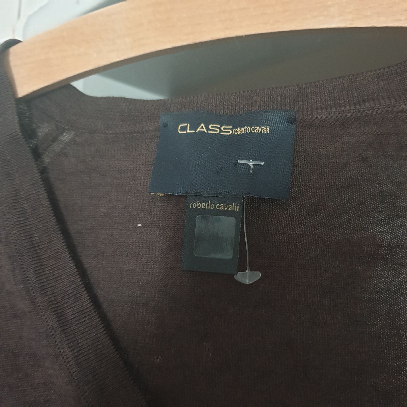 Roberto Cavalli Maglioni & Felpe: Roberto Cavalli, brauner Wollpullover Gr. M – Usato da Frenkendorf venduto da Moon111 1