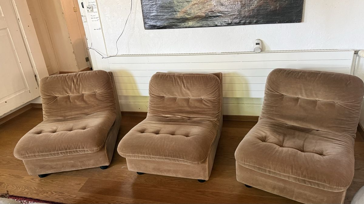 Poltrone: Sessel braun Samt 3 Stueck gebraucht – Usato da Zürich venduto da nin_5h6l 3