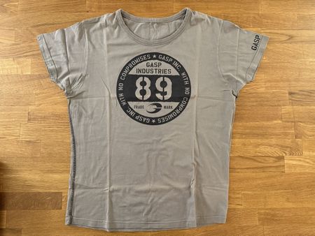 GASP T-Shirt Gr. L Grau Vintage für Sommer ☀️
