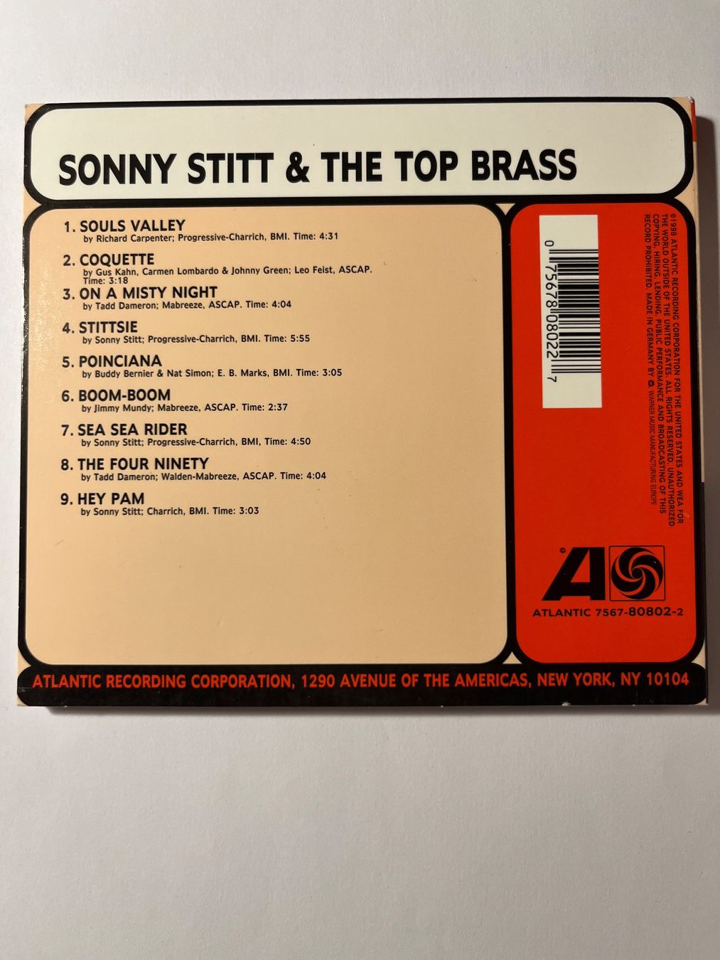 CD: SONNY STITT & THE TOP BRASS – Usato da Lausanne venduto da sbar224 1