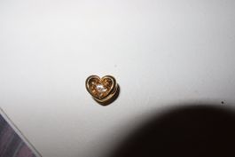 Pandora Herz Charm – vergoldet mit Zirkonia