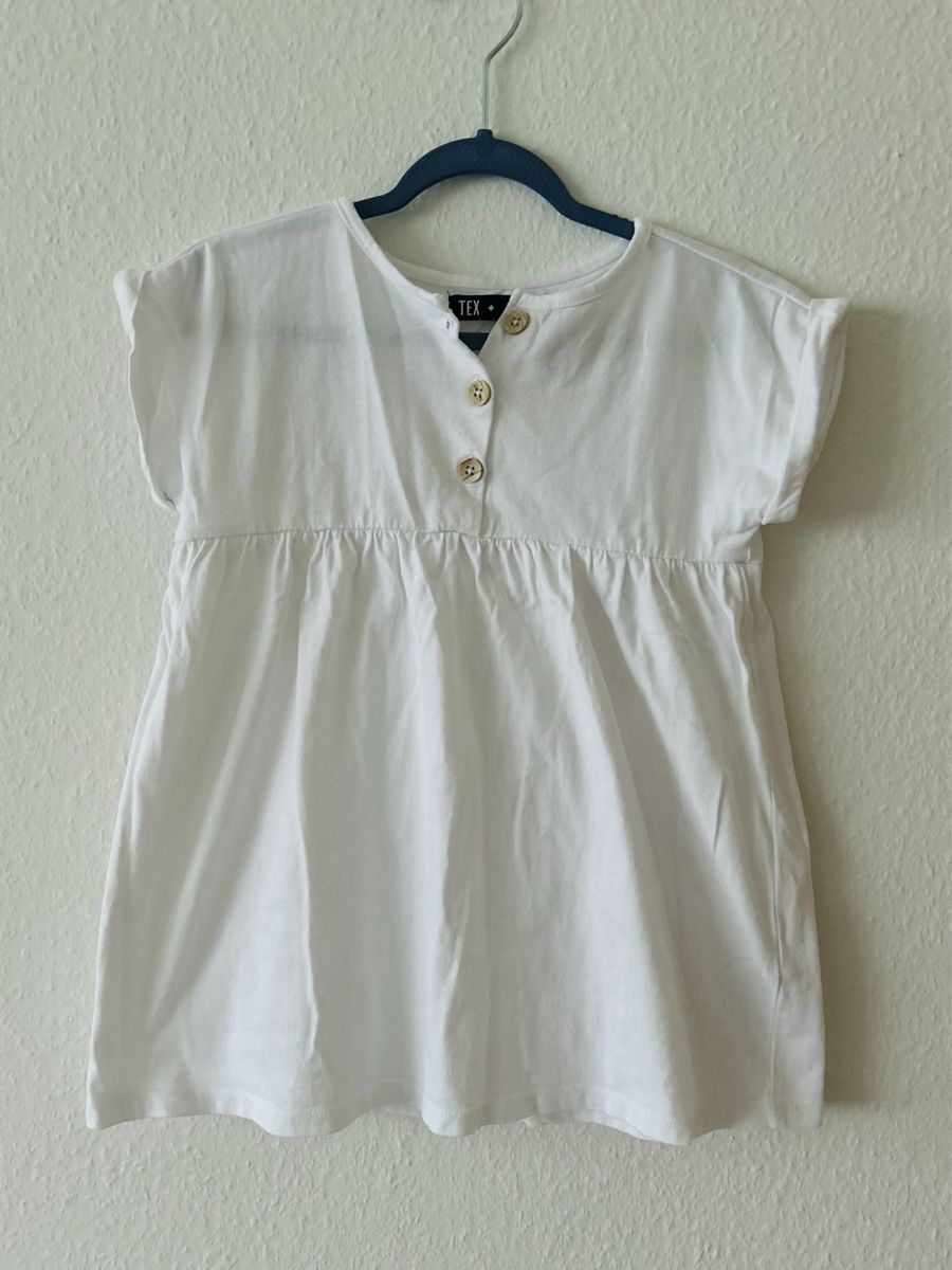 Kleider & Röcke: Robe d'été TEX, blanche, taille 3-4 ans – Neu (gemäss Beschreibung) aus Carouge GE von Emilynette
