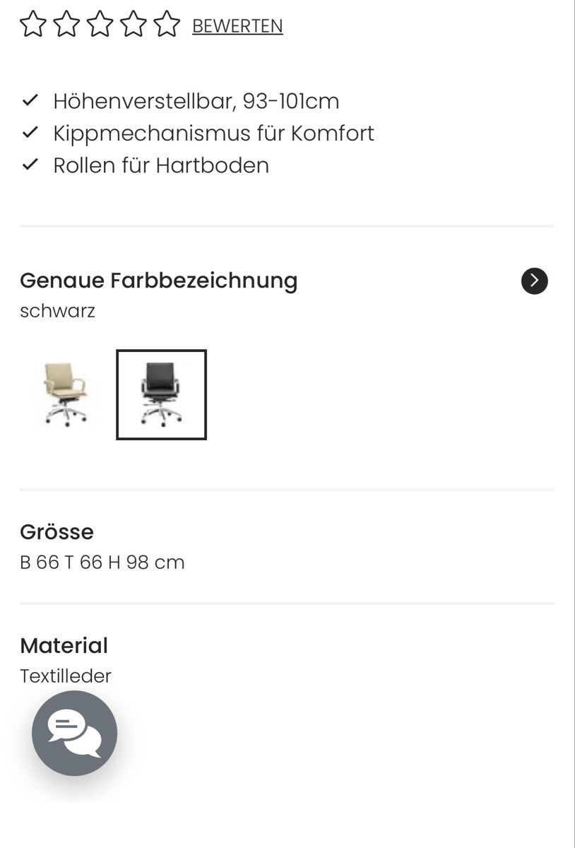 Livique Sedie: Bürostuhl Vitra Dupe Textilleder – Nuovo (secondo la descrizione) da Zürich venduto da jan_h6g7 2