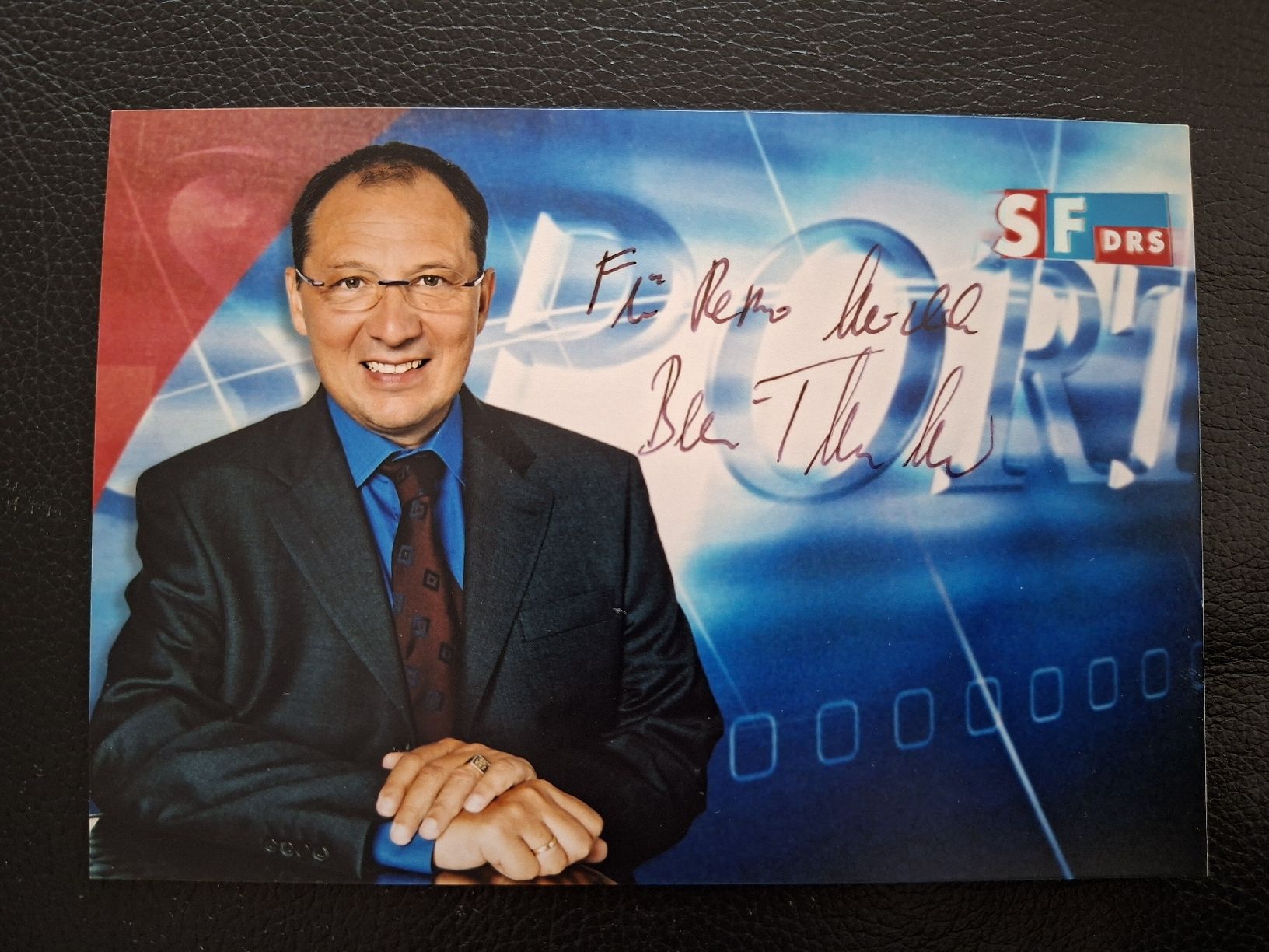 Autografi: Beni Thurnheer Autogrammkarte SRF – Usato da Thun venduto da wuschu