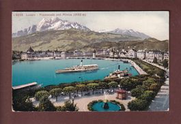 LUZERN - Promenade - Schiffe - 1923