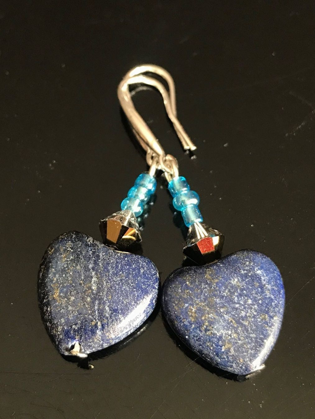Swarovski Orecchini pendenti & Orecchini a lobo: Lapislazuli Herzchen, Swarovski NEU – Nuovo (secondo la descrizione) da Basel venduto da Chili007 1