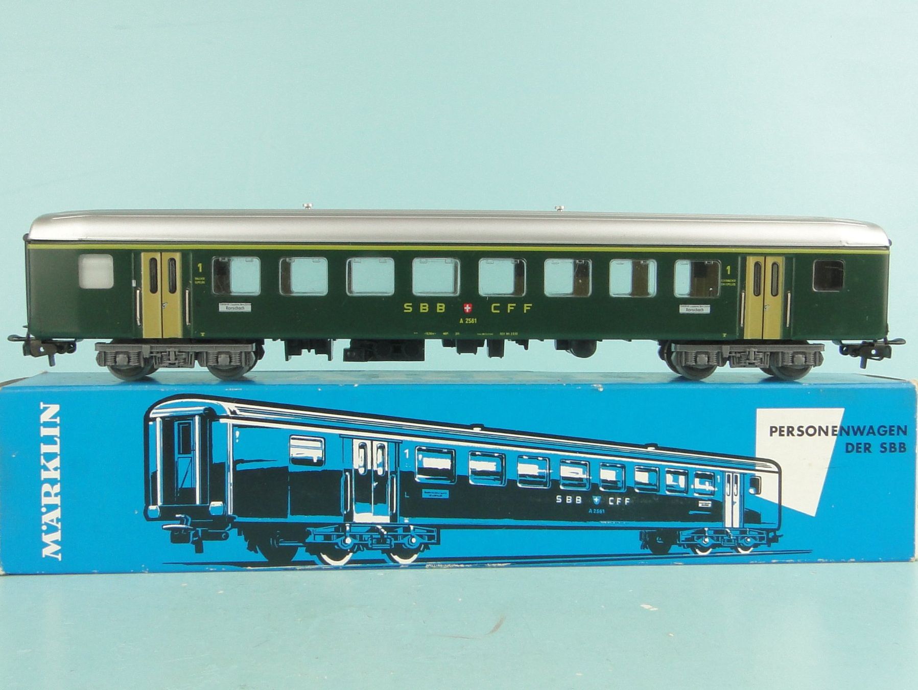 Märklin Modellini di ferrovie: Märklin 4066 SBB 1 Kl. EW II, Blech – Usato da Bülach venduto da cann11 2