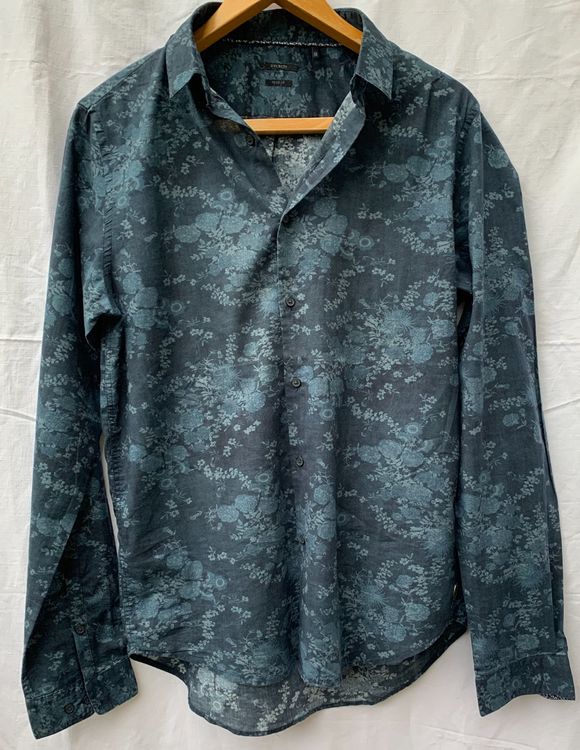 Chemise Homme Vintage Scotch & Soda En Coton - Rayures Bleues | Taille L | Très Bon État
