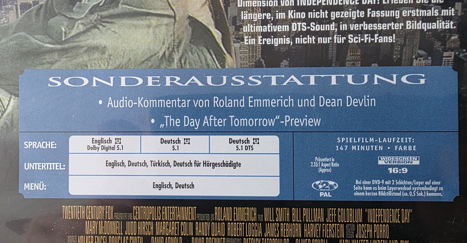 Alle DVDs: DVD Independence Day / Roland Emmerich – Gebraucht aus Oetwil am See von fineli2 1