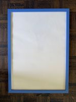 Bilderrahmen Holz blau  mit Glas  50 x 70 cm