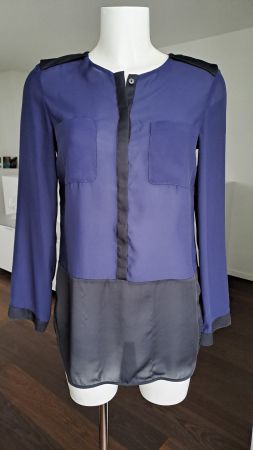 Elegante Damenbluse "Eyecatcher" Gr. S/36 - nightblue