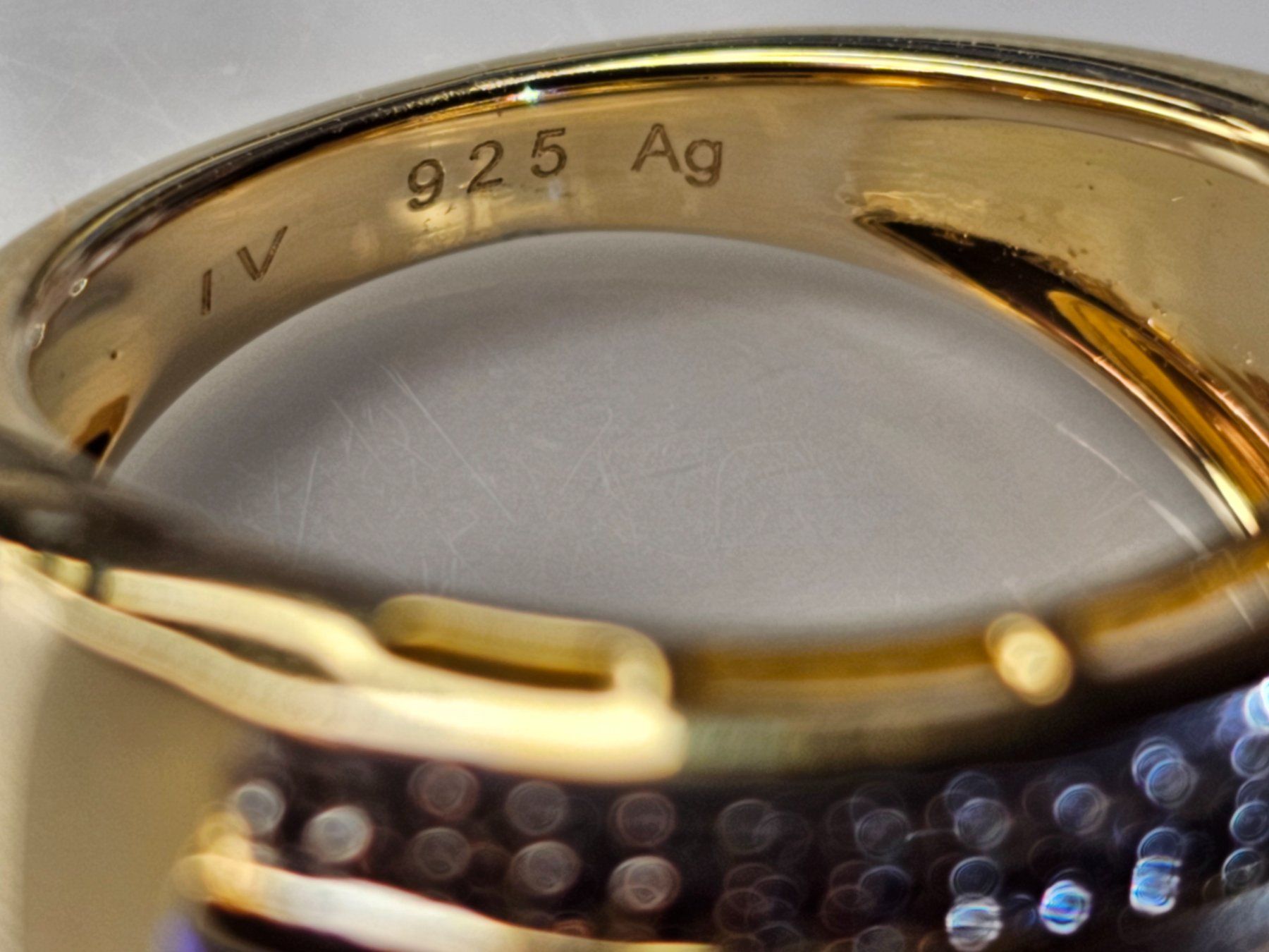 Ringe: Tansanit  925 Silber Gold Edelstein Silberring Ring vg blau – Neu (gemäss Beschreibung) aus Riedt b. Erlen von Gottestraene 8