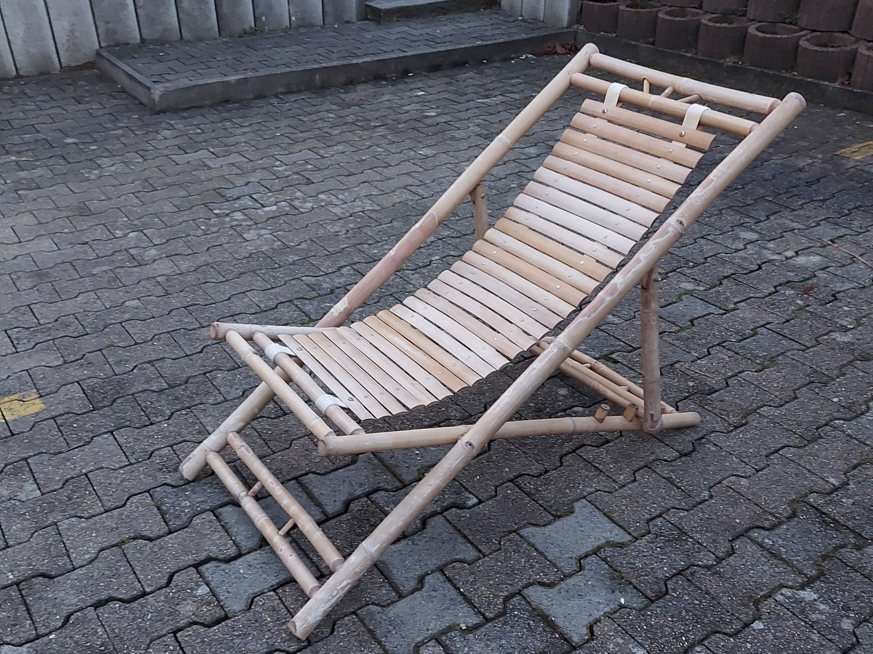 Sedie a sdraio: Vintage Bambus Liegestuhl - super und elegant – Usato da Schlieren venduto da Norauro 4