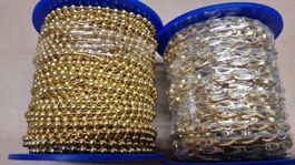 30m Kugelkette und 25m Patentkette aus Messing