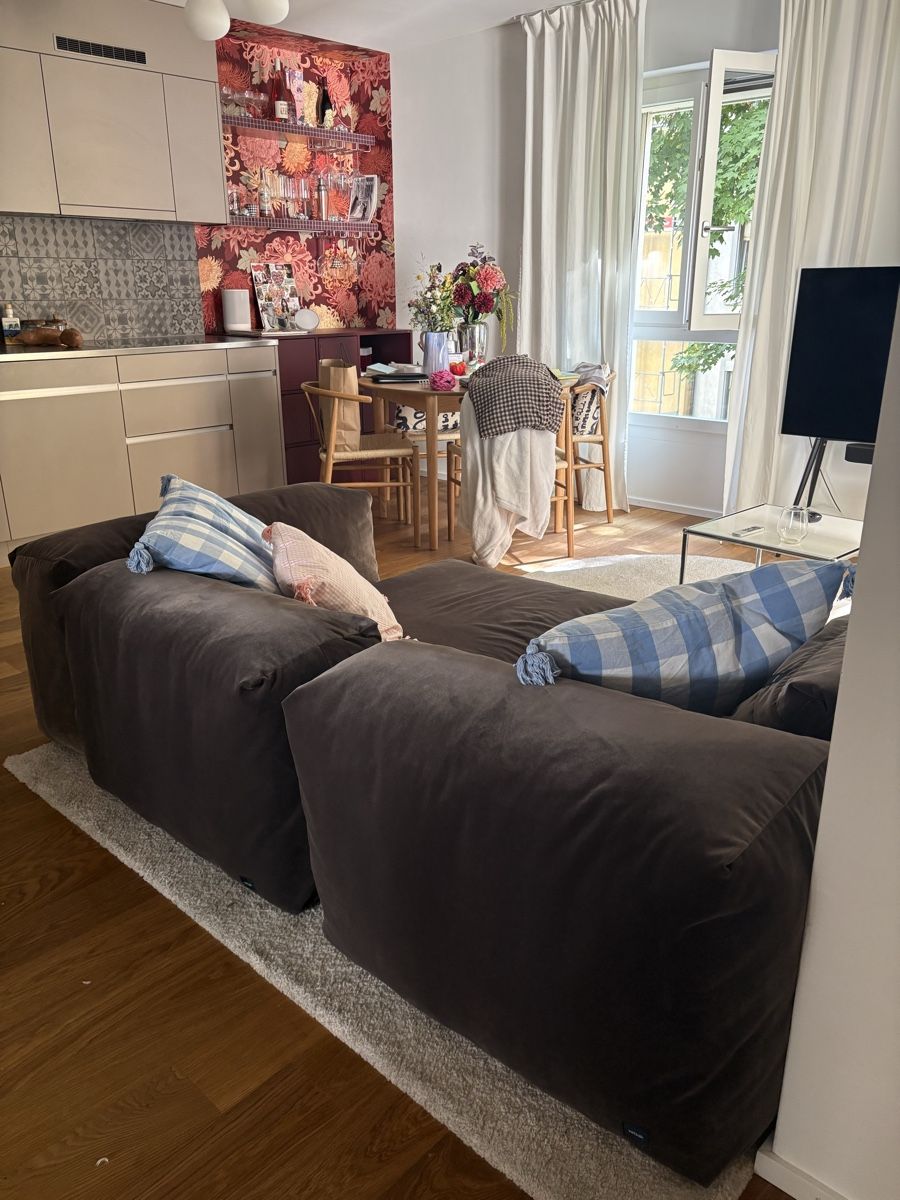 Vetsak Divani: Vetsak Couch Suede Brown – Usato da Zürich venduto da _luca_la 3