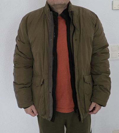 Warme Winterjacke Herren, Khaki, Top Zustand, Gr. XL