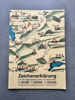 Zeichenerklärung für topografische Landeskarten Schweiz