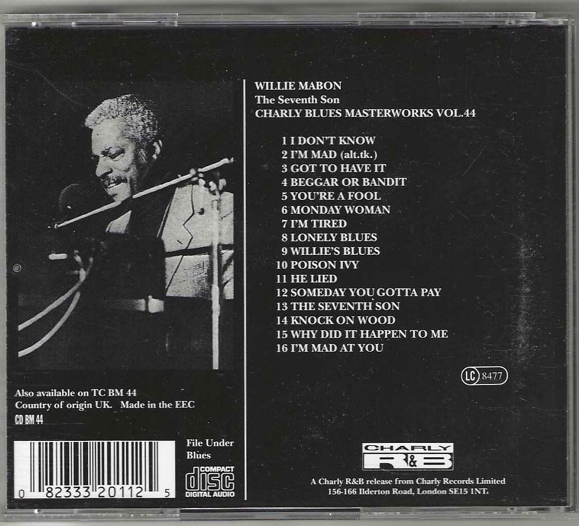 CD: Willie Mabon – The Seventh Son – Usato da Genève venduto da CDLPBookS 1