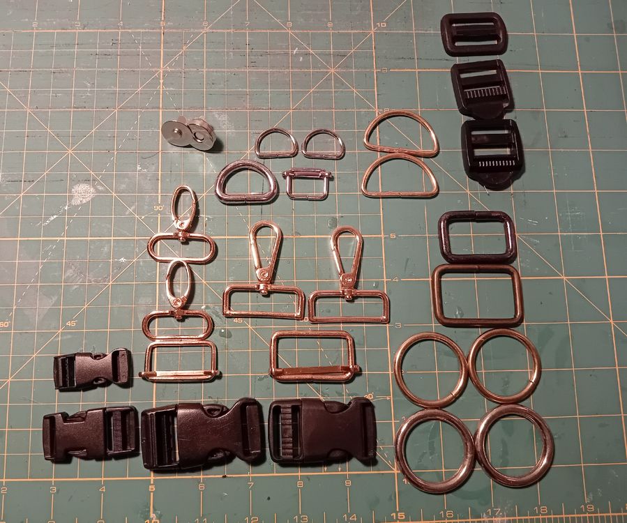 Triglide-Schnallen Aus Bronze – 32 Mm, 2er Pack, Für Gurte, Rucksäcke & Hundehalsbänder