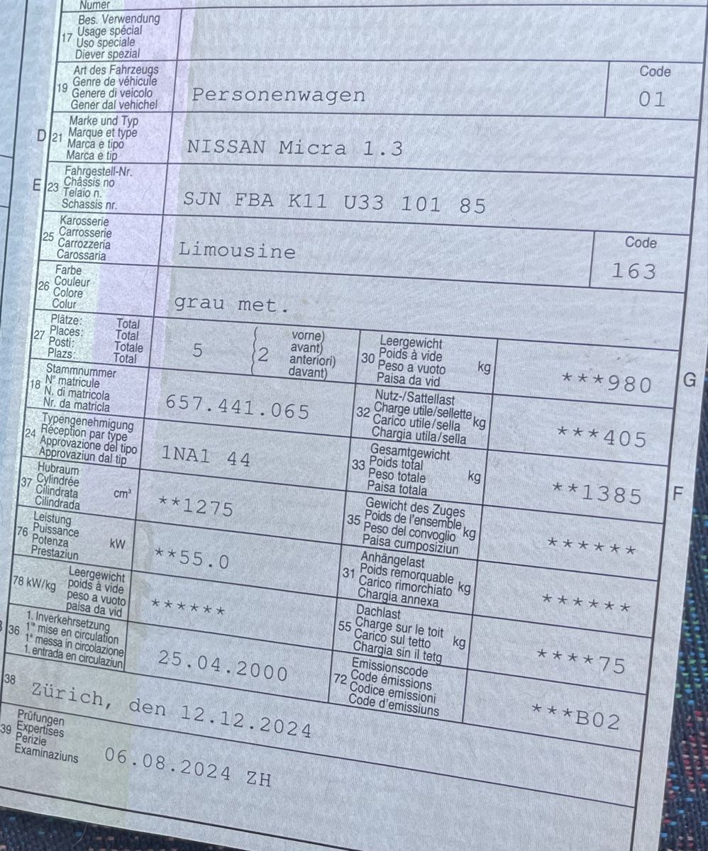 Nissan Automobili: Nissan Micra 1.3 – Usato da Wetzikon ZH venduto da vas_jf76 9