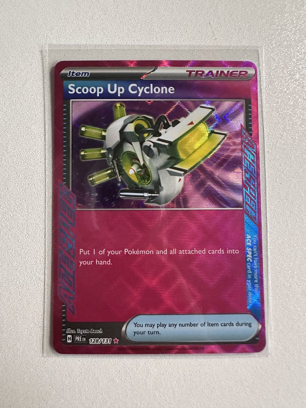 Pokémon Carte collezionabili: Scoop Up Cyclone HOLO PRE 128/131 EN – Usato da Zürich venduto da 05t_bwx2