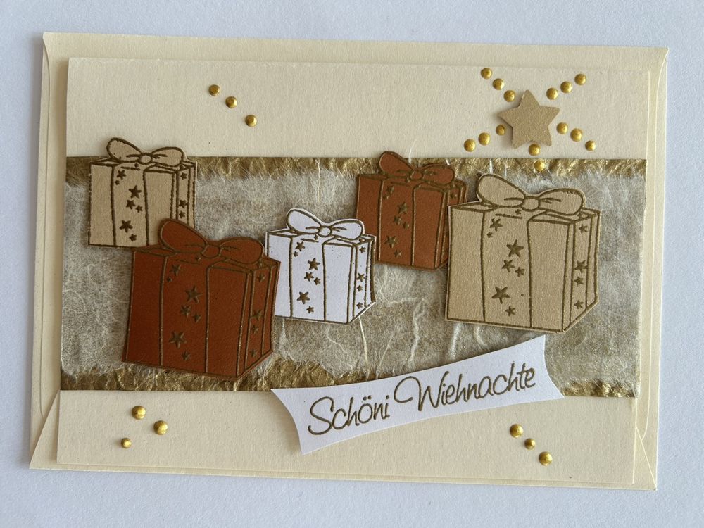 White Cotton Cards Weihnachtskarte Für Schwester – Handgefertigt, 16x16 Cm