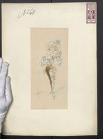 Handzeichnung No. 68, Modell im sexy Hos