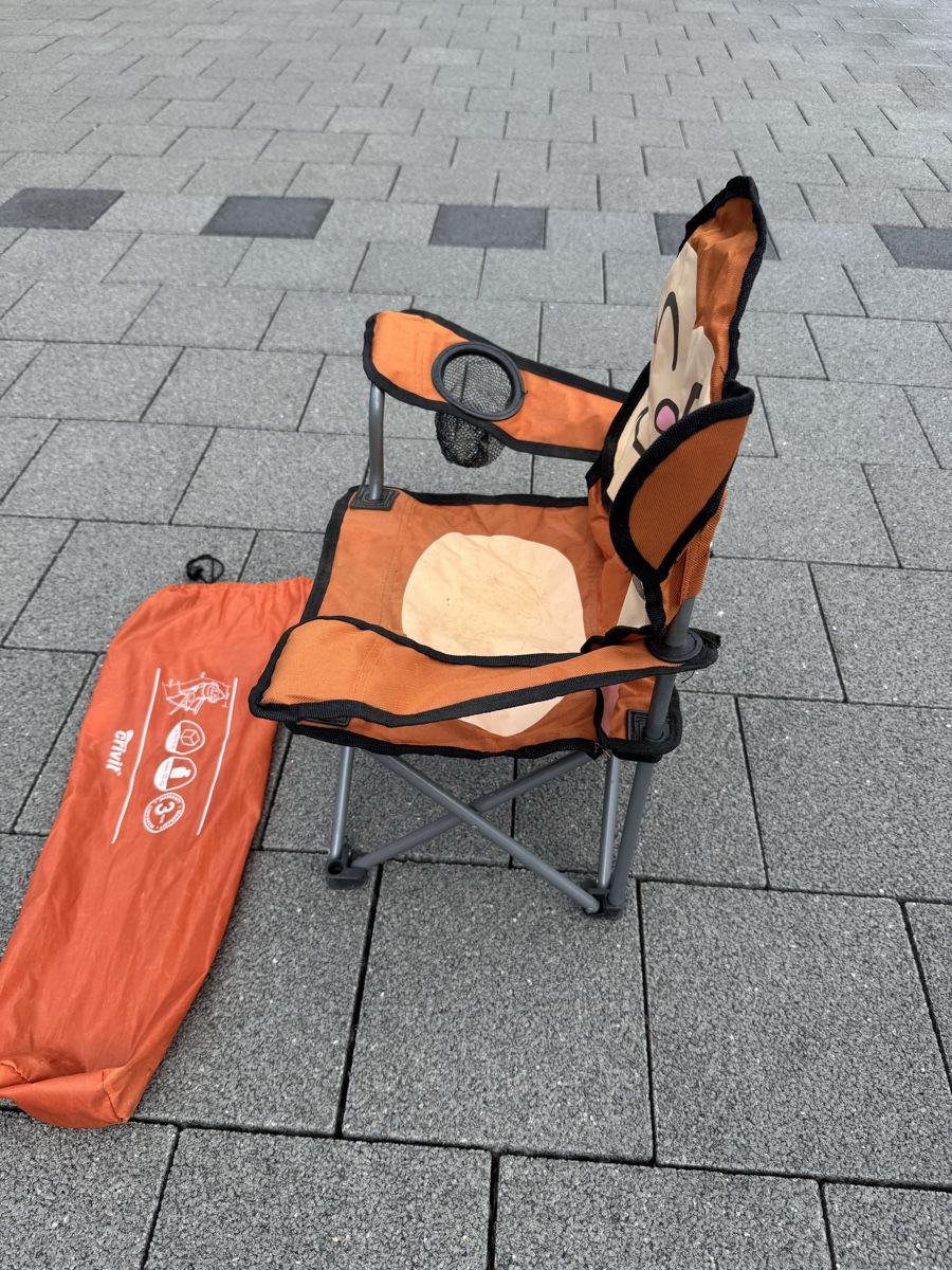Sedie: Kinder Klappstuhl Affe Crivit orange, 3+ Jahre – Usato da Rothrist venduto da business.v 2
