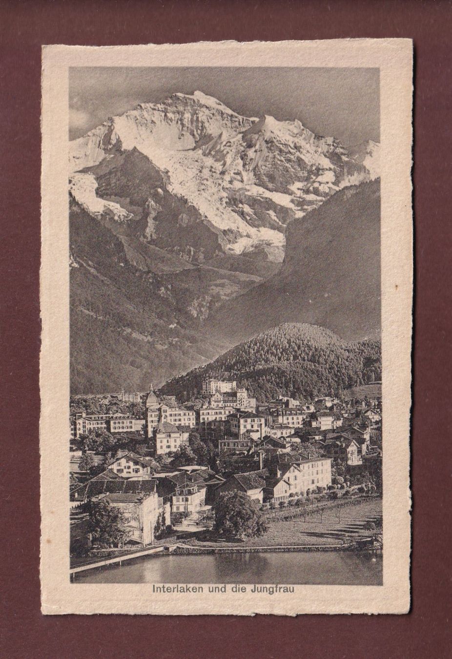 Ansichtskarten: INTERLAKEN - Jungfrau – Gebraucht aus Pully von nicecards-shop