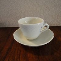 Keiser Vintage Tasse mit Unterteller, Porzellan, Weiss top
