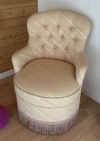 Kindersessel mit Fransen creme/rosa