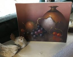 Petit tableau ancien signé Wallace