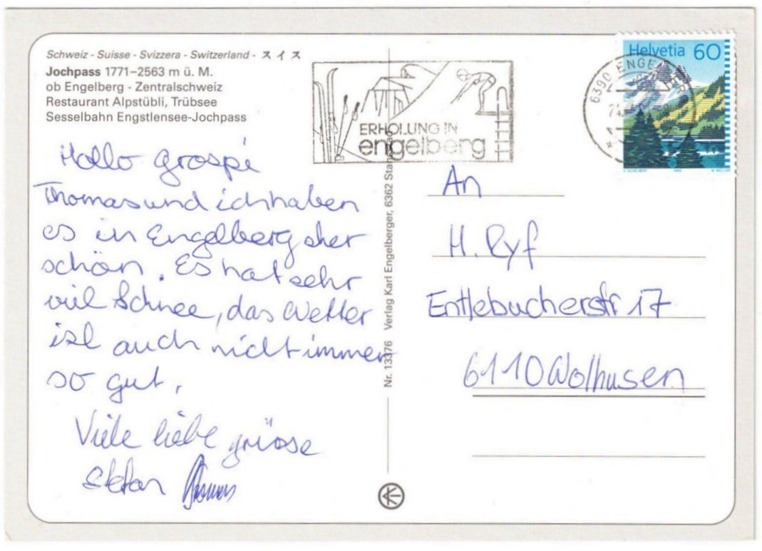 Ansichtskarten: Engelberg - 4 Bild AK Jochpass – Gebraucht aus Binningen von Mountainrider 1
