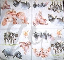 Serviette schweine (t51) 2Stk.