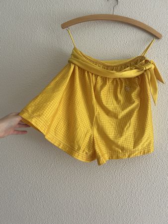 Short Nina Ricci Jaune Vintage Taille 34