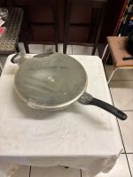 NEU! grosser Wok Ø 30 cm mit Glasdeckel