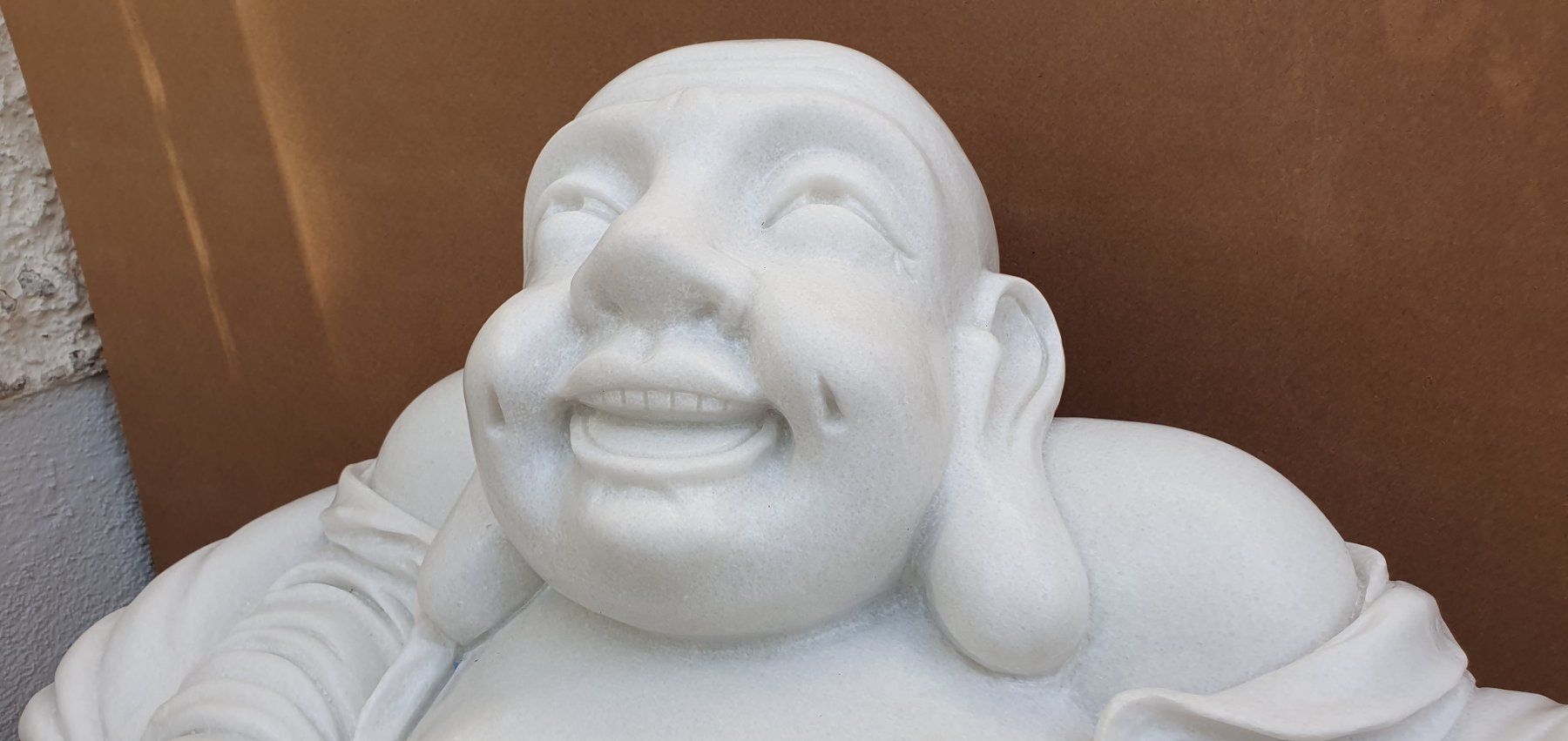 Sculture & Statue: Chinesischer  Happy Buddah  Marmor – Nuovo (secondo la descrizione) da Greppen venduto da hploetscher 4