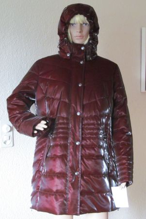 NEU marron Lackmantel Steppmantel Wintermantel Gina S Gr