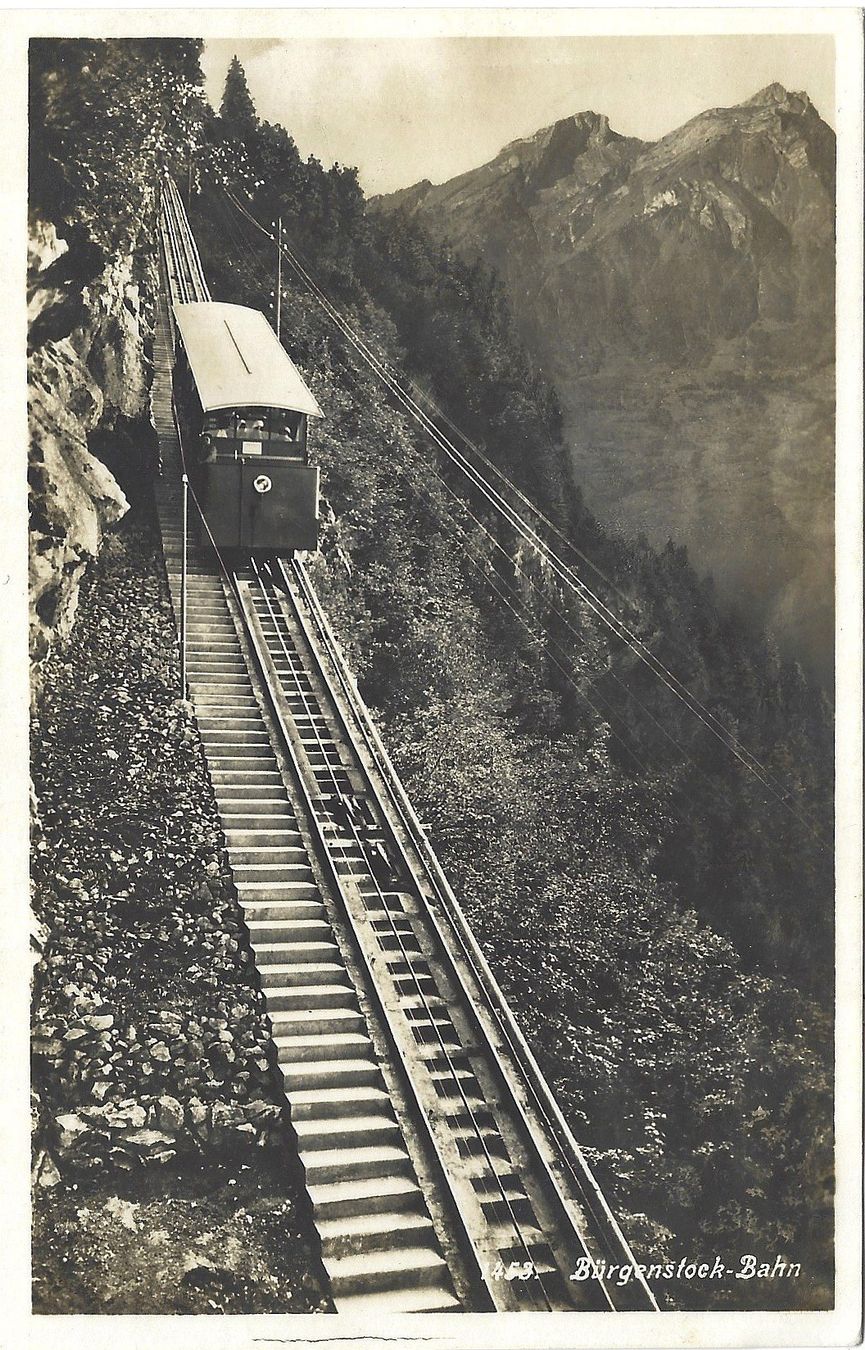 Ansichtskarten: 1458.     Bürgenstock - Bahn – Gebraucht aus Bütschwil von Jackson1A