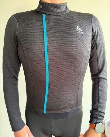 Odlo Langarm Radtrikot Herren Gr.M-Thermo/Winter Top Zustand