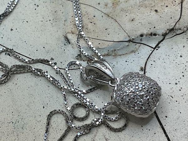 Catenine: Feines leichtes Collier mit Mondsteinanhänger – Nuovo (secondo la descrizione) da luzern venduto da Alpendorf1 4